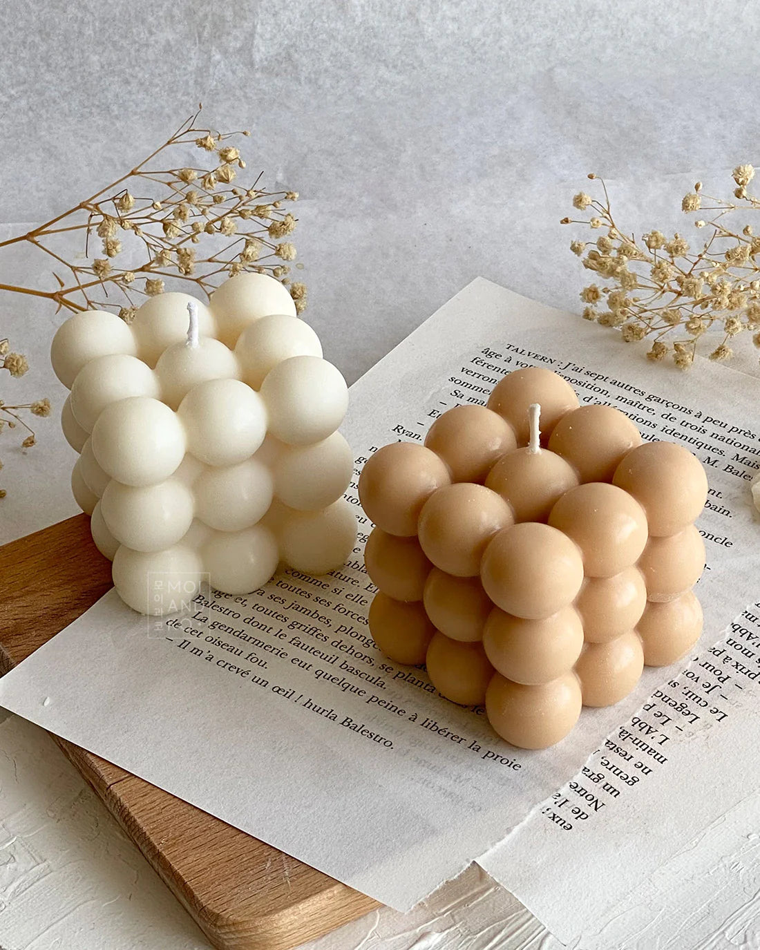 Pastel Bubble Candle
